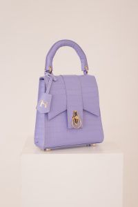 Leila Women’s Leather Top Handle Bag Levander (3)